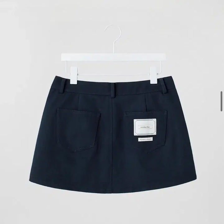[BUNJANG] Overdue Flare 90s Cotton Mini Skirt Navy / 오버듀플레어 90s cotton mini skirt navy