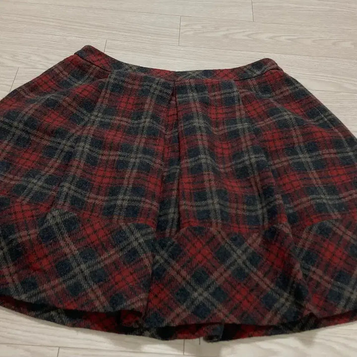 [BUNJANG] ELLE Italy Red Check Mini Skirt / [일본빈티지] 이태리 레드 체크 스커트