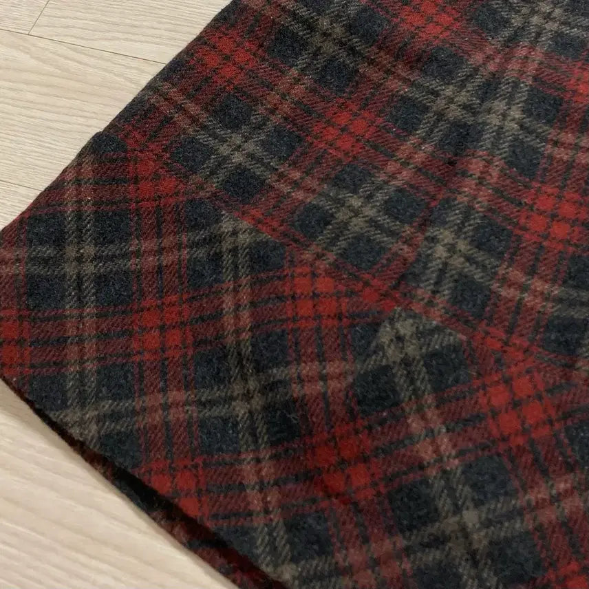 [BUNJANG] ELLE Italy Red Check Mini Skirt / [일본빈티지] 이태리 레드 체크 스커트