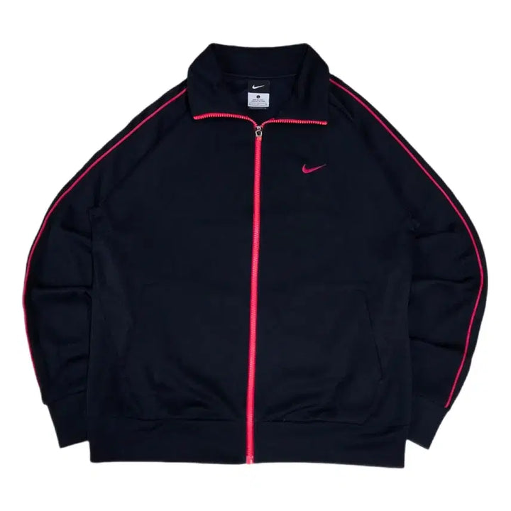 [BUNJANG] Nike Navy/Pink Jersey Track Top / 나이키 네이비/핑크 져지 트랙탑