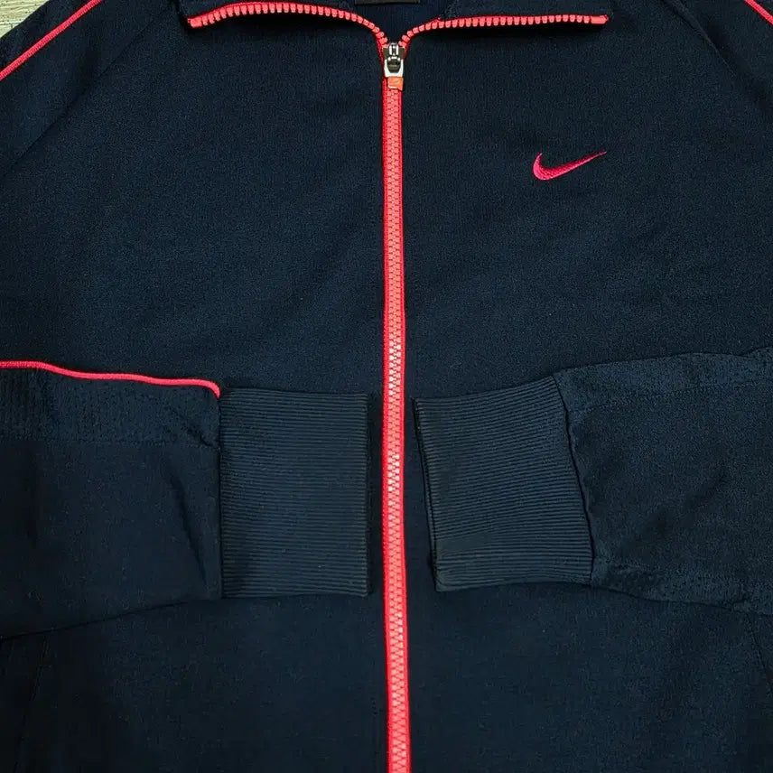 [BUNJANG] Nike Navy/Pink Jersey Track Top / 나이키 네이비/핑크 져지 트랙탑