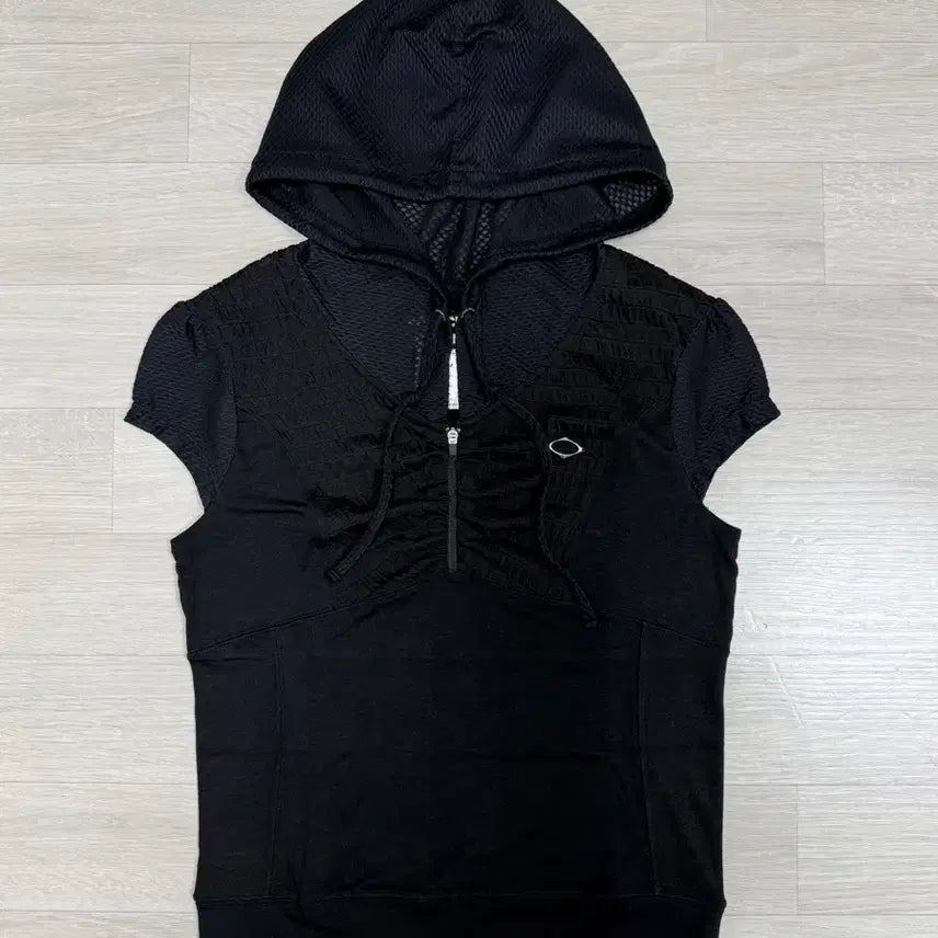 [SOLD OUT] 미스치프 후디드 트랙 집업 블랙 M