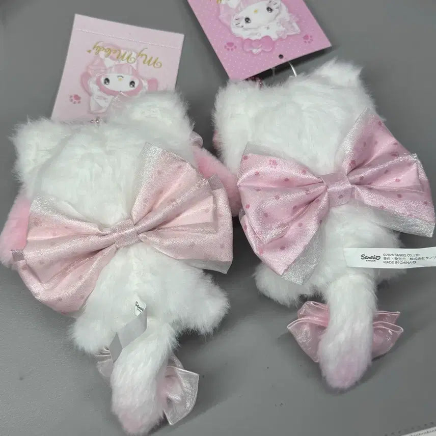 [BUNJANG] Hello Kitty My Melody Milky Koneko Cat Mascot Keyring / 헬로키티 마멜 밀키 코네코 고양이 마스코트 인형 꼬리 키링
