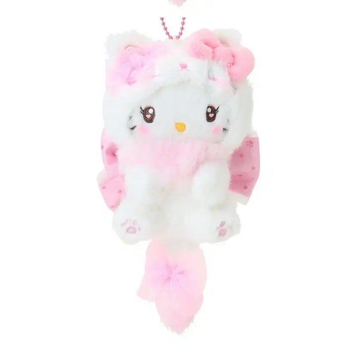 [BUNJANG] Hello Kitty My Melody Milky Koneko Cat Mascot Keyring / 헬로키티 마멜 밀키 코네코 고양이 마스코트 인형 꼬리 키링