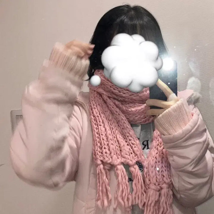 [BUNJANG] Liz Lisa Tralala Strawberry Milk Scarf / 착샷O) [일본빈티지] 리즈리사 트랄랄라 히메갸루 딸기우유 목도리