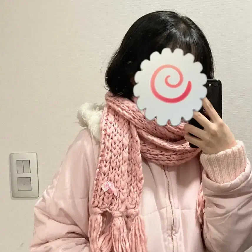 [BUNJANG] Liz Lisa Tralala Strawberry Milk Scarf / 착샷O) [일본빈티지] 리즈리사 트랄랄라 히메갸루 딸기우유 목도리