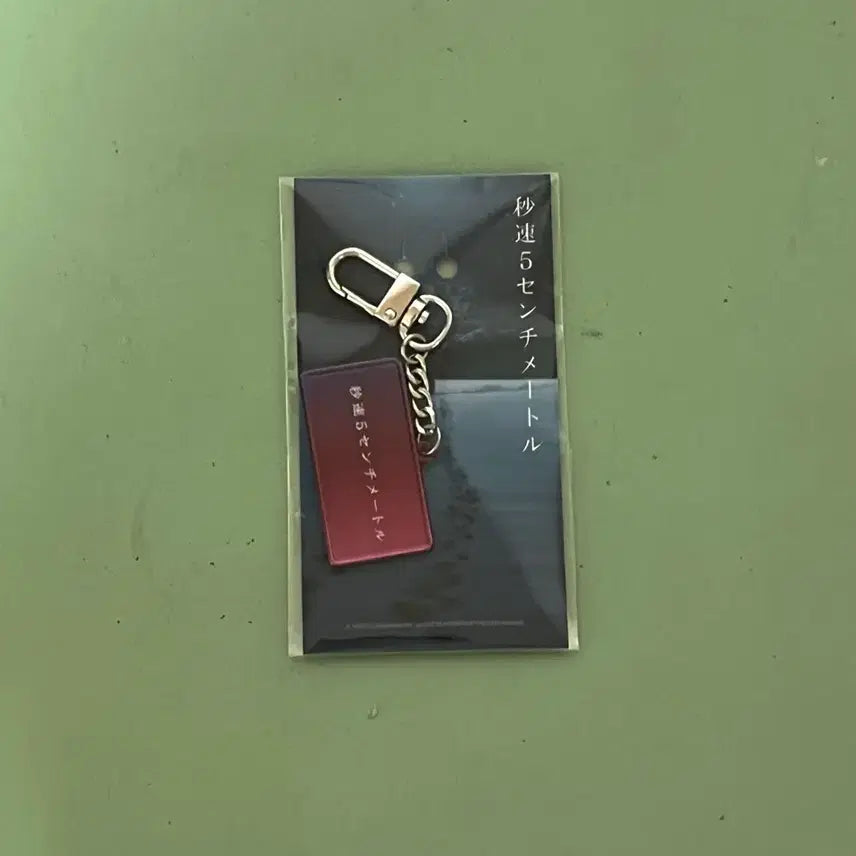 [BUNJANG] 5 Centimeters Per Second Movie Title Keychain / 초속5센티미터 무비타이틀 키링 팝니다