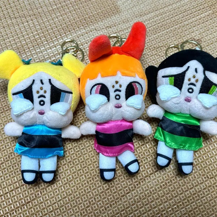 [BUNJANG] Crybaby Powerpuff Girls Keyring Set / 크라이베이비 파워퍼프걸 키링세트