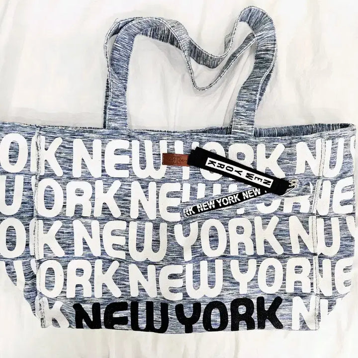 [BUNJANG] New York Printing Canvas Tote Bag / 뉴욕 프린팅 캔버스 토트백