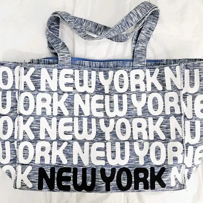 [BUNJANG] New York Printing Canvas Tote Bag / 뉴욕 프린팅 캔버스 토트백