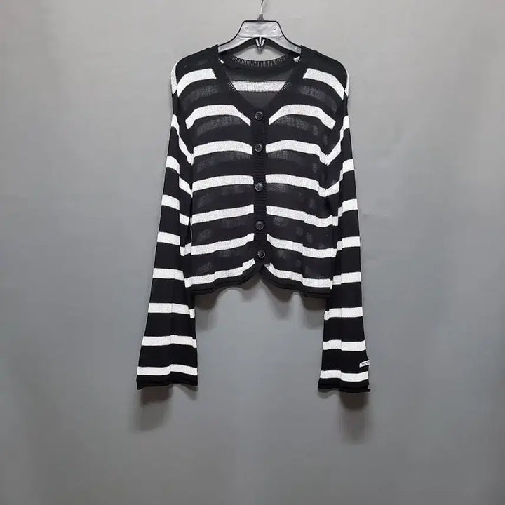 [BUNJANG] Loose Fit Striped Cardigan / 루즈핏 단가라 가디건