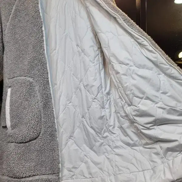 [BUNJANG] Adidas Sherpa Reversible Hooded Zip-Up Jacket / 아디다스 실사이즈 M 양털 뽀글이 쉐르파 양면 후드집업