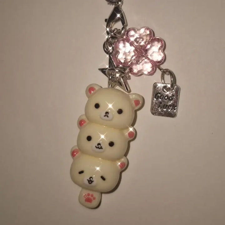[BUNJANG] Rilakkuma Nongdamgom Bead Keyring / 리락쿠마 농담곰 비즈 키링