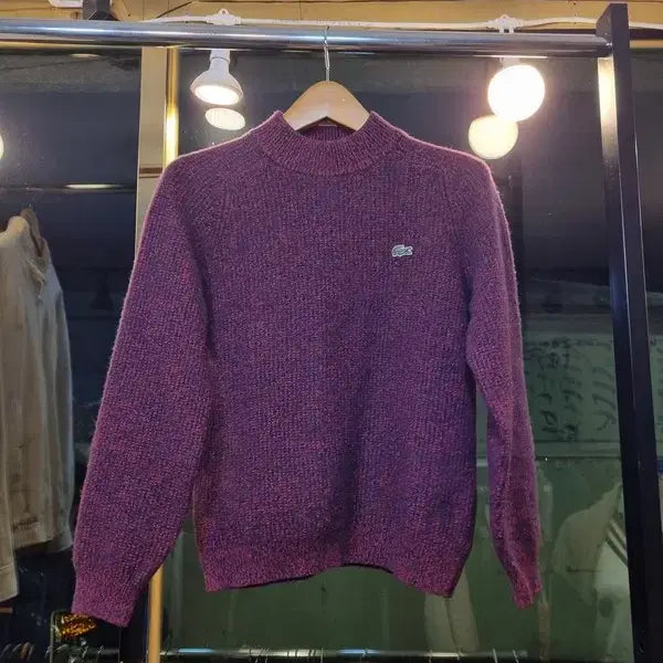 [BUNJANG] Lacoste Wool 100% Turtle Neck Knit Sweater / 라코스테 울 100% M사이즈 터틀넥 보카시 니트