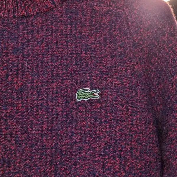 [BUNJANG] Lacoste Wool 100% Turtle Neck Knit Sweater / 라코스테 울 100% M사이즈 터틀넥 보카시 니트