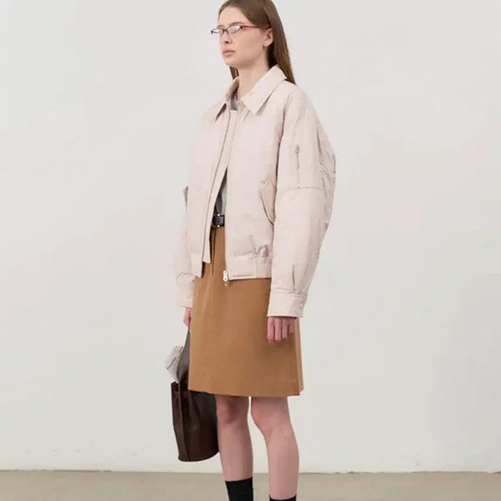 [BUNJANG] Dunst Classic Bomber Jacket L / 던스트 클래식 봄버자켓 L classic collared bomber