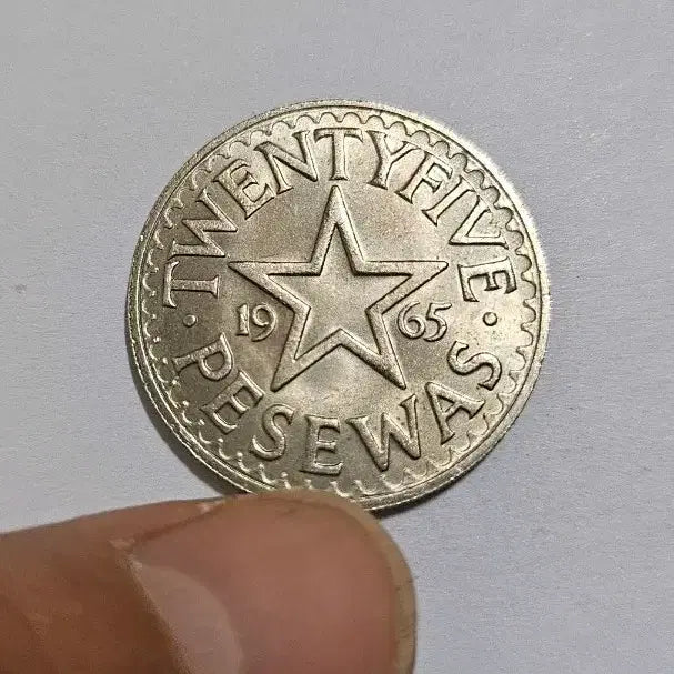 [BUNJANG] Ghana 1965 25 Pesewas Coin / 가나 1965년 25페세와 동전(외국주화)114