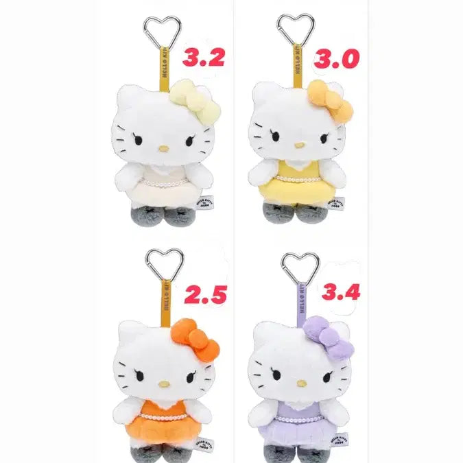 [BUNJANG] Hello Kitty Jisoo Plush Keyring / 정가이하 헬로키티 지수 플러시 키링(아이보리,옐로우,퍼플,오렌지)