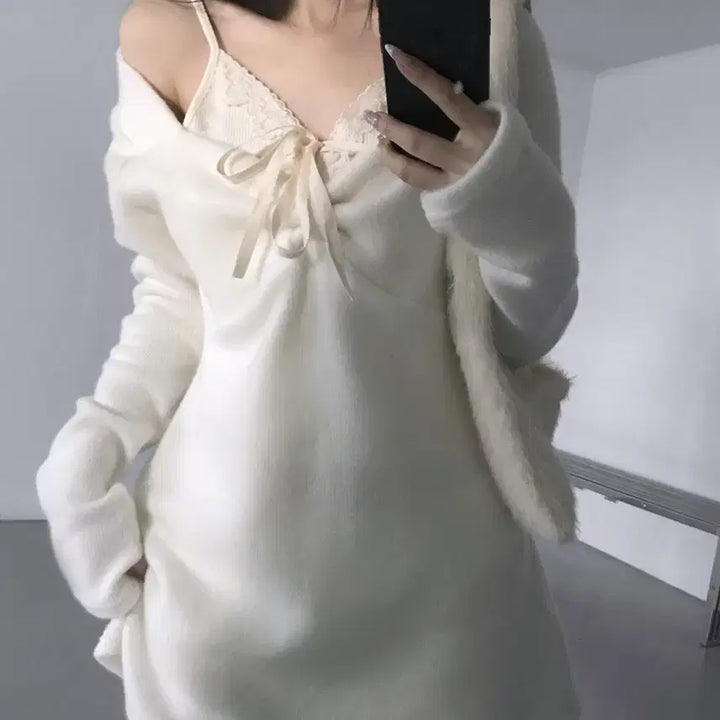 [BUNJANG] theairtown Tonight Fur Ops Dress / 디에어타운 theairtown tonight fur ops 투나잇퍼원피스