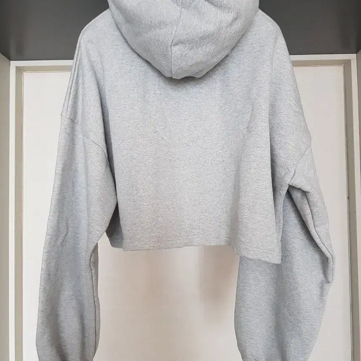 [BUNJANG] wonlog Gray Crop Hoodie / wonlog 그레이 크롭 후드