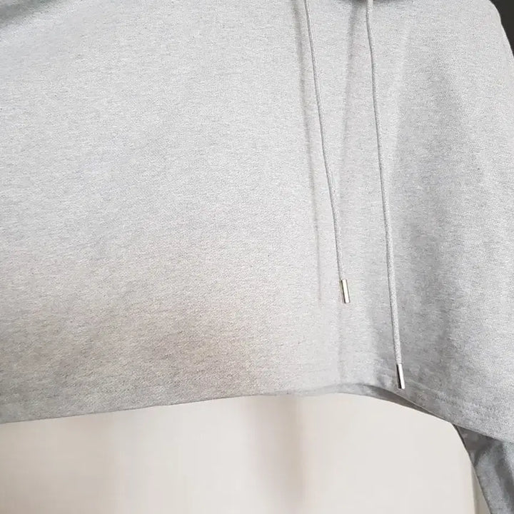 [BUNJANG] wonlog Gray Crop Hoodie / wonlog 그레이 크롭 후드