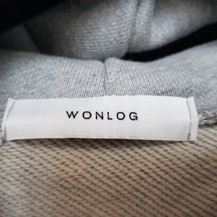 [BUNJANG] wonlog Gray Crop Hoodie / wonlog 그레이 크롭 후드