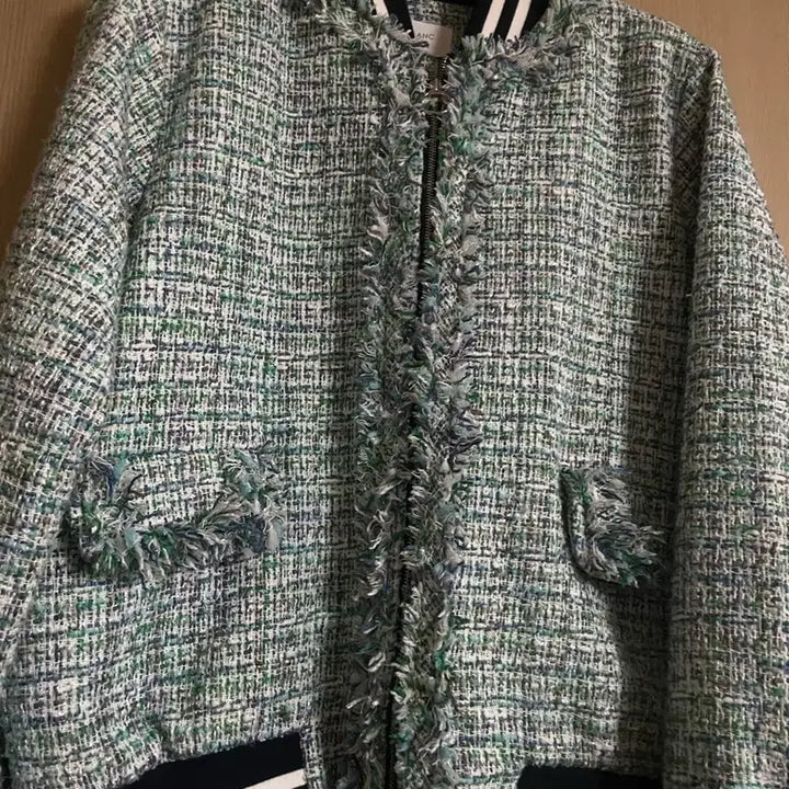 [BUNJANG] LE BLANC Tweed Zip-up Jacket / LE BLANC 트위드 집업 자켓