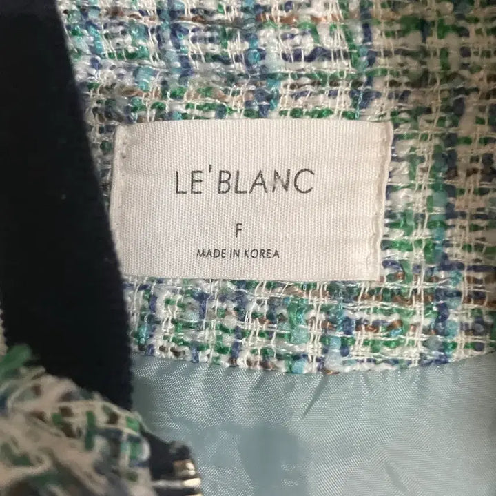 [BUNJANG] LE BLANC Tweed Zip-up Jacket / LE BLANC 트위드 집업 자켓