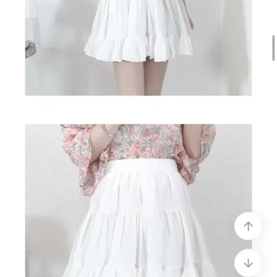 [BUNJANG] White Ruffle Mini Skirt / 화이트 캉캉 미니스커트 (새상품)