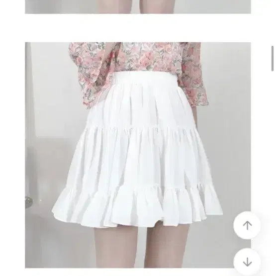 [BUNJANG] White Ruffle Mini Skirt / 화이트 캉캉 미니스커트 (새상품)
