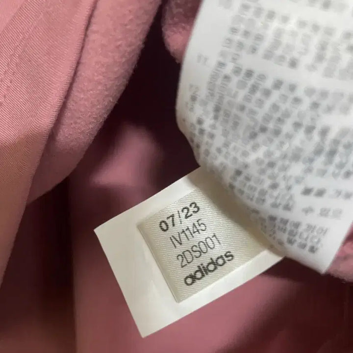 [BUNJANG] Adidas Pink Collar Long Sleeve Shirt / 아디다스 핑크색 카라티 기모 긴팔티 M사이즈