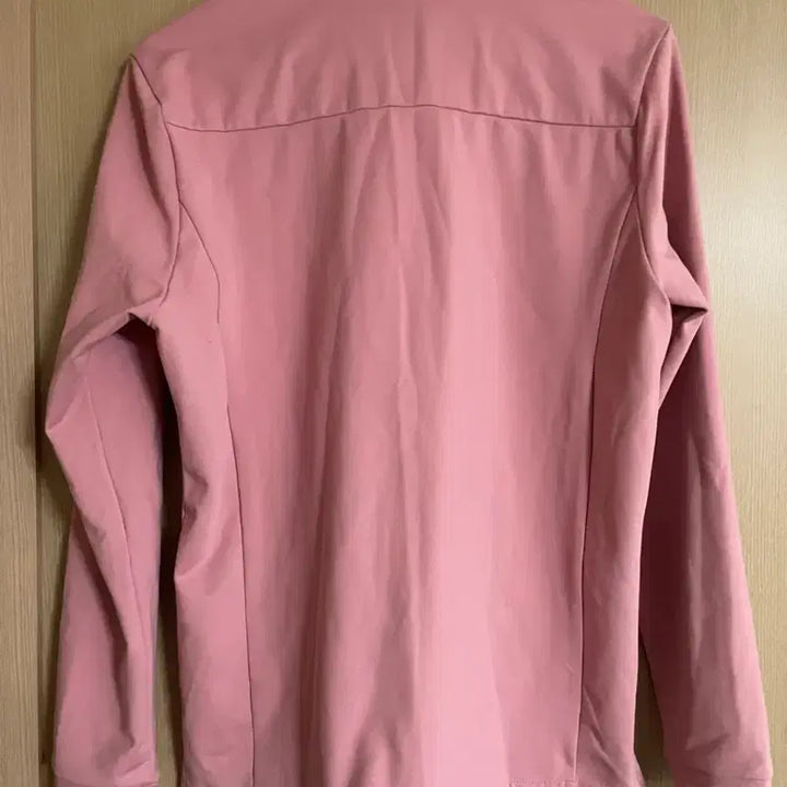 [BUNJANG] Adidas Pink Collar Long Sleeve Shirt / 아디다스 핑크색 카라티 기모 긴팔티 M사이즈