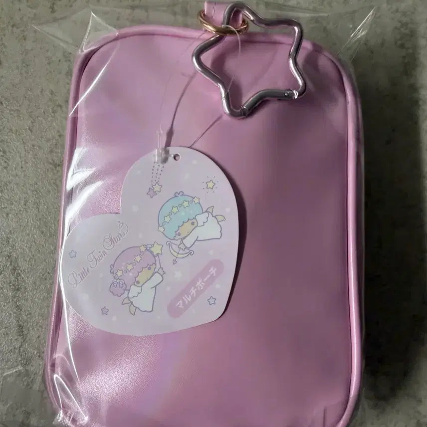 [BUNJANG] Sanrio Kiki &amp; Lala 50th Anniversary Pouch / 산리오 키키라라50주년 파우치 핑크