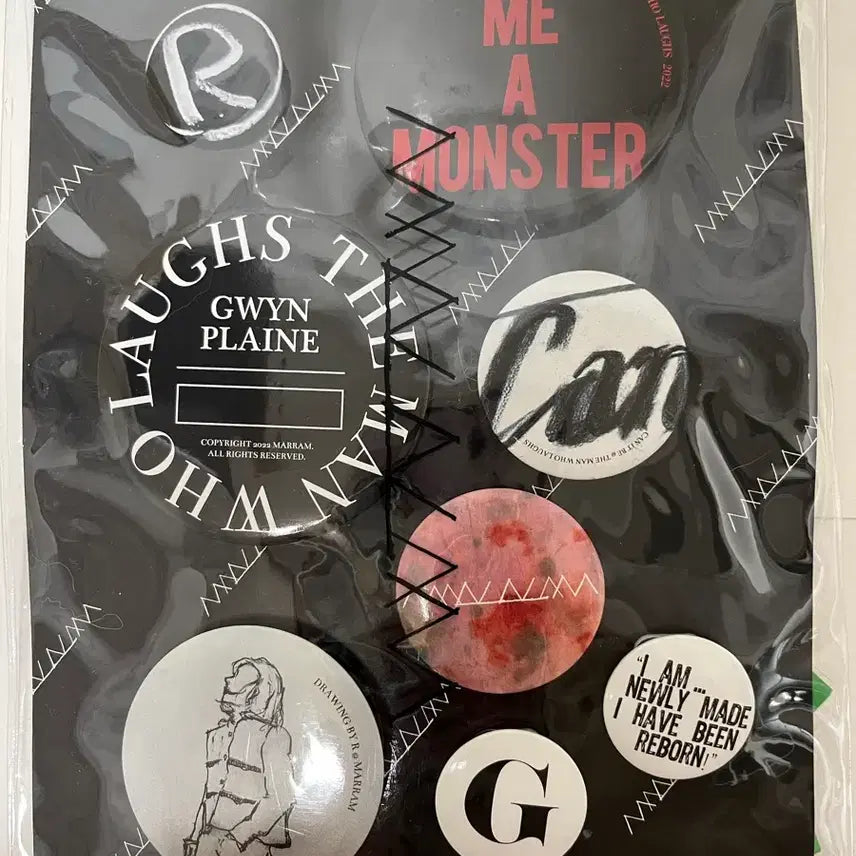 [BUNJANG] Park Hyo Shin The Man Who Laughs Pin Button / 박효신 웃는남자 md (미사용) 핀버튼