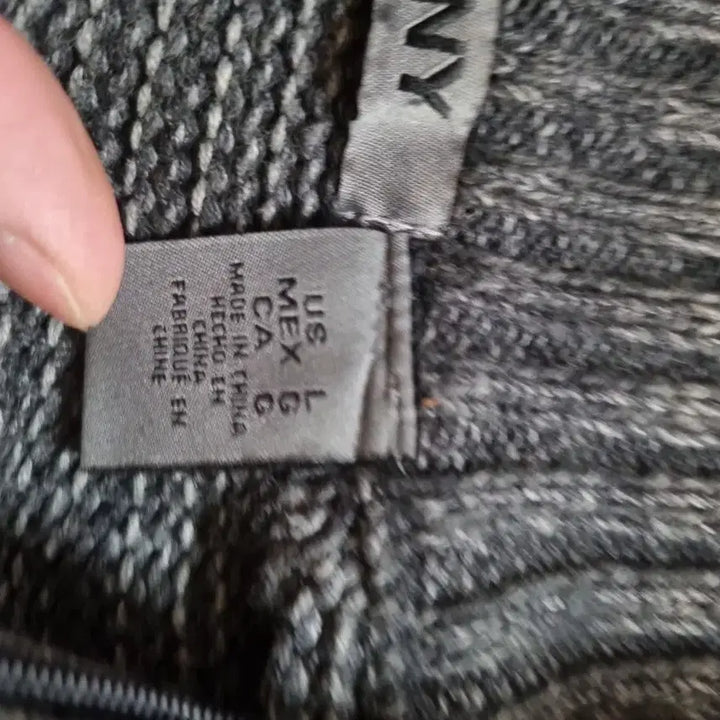 [BUNJANG] DKNY Half-Zip Knit Sweater Gray / DKNY 하프집업 니트 스웨터 그레이