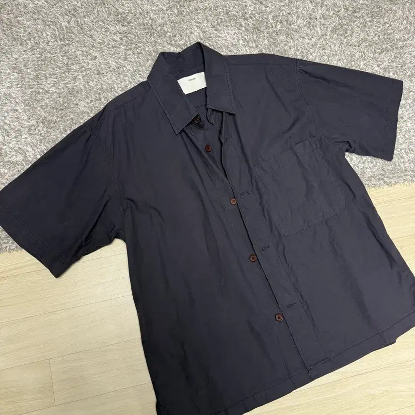 [BUNJANG] New Chic Cotton Short Sleeve Shirt / 뉴치프시크 코튼 바스락 반팔 셔츠