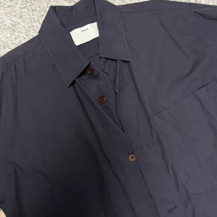 [BUNJANG] New Chic Cotton Short Sleeve Shirt / 뉴치프시크 코튼 바스락 반팔 셔츠