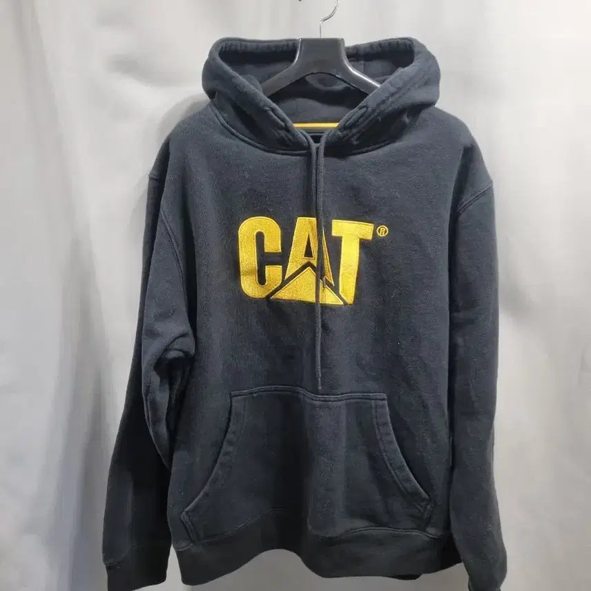 [BUNJANG] CAT Black Hoodie / CAT 검정색 후드티