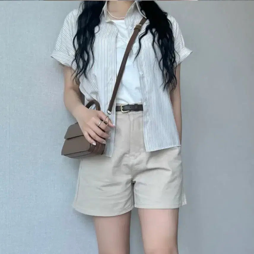 [SOLD OUT] 스트라이프 반팔 셔츠