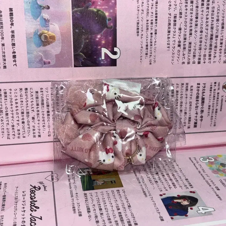 [BUNJANG] Sanrio Hello Kitty Ribbon Charm Key Holder / 산리오 헬로키티 키티 리본 참 키홀더 키링 가챠 갸루 교복 학교 포인트