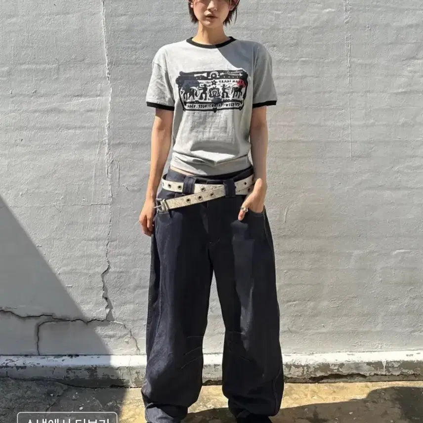 [SOLD OUT] 9999아카이브 Technical Curved Denim Jeans