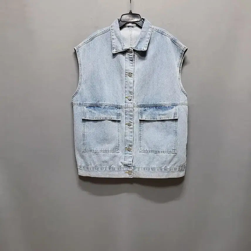 [SOLD OUT] 오버핏 데님 조끼 (빅싸이즈 가능)