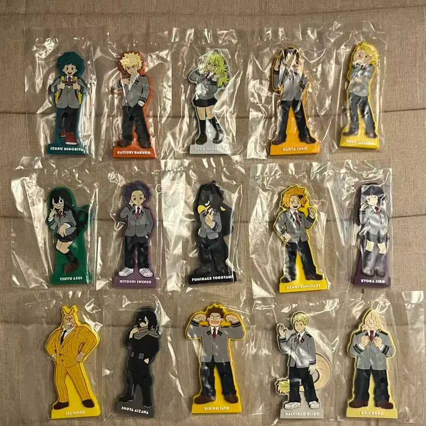 [BUNJANG] My Hero Academia Ichiban Kuji Rubber Stand Bundle Set / (일괄) 히로아카 나히아 쿠지 i상 러버 스탠드 15종