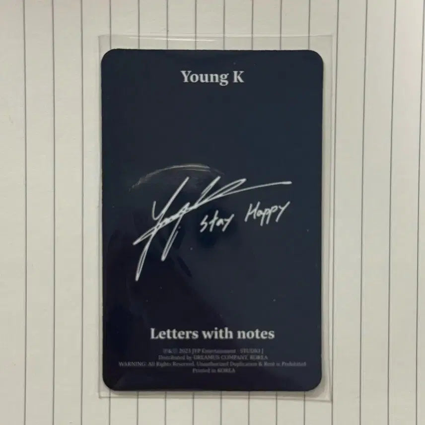 [BUNJANG] DAY6 Young K Let It Be Photocard / 데이식스 영케이 레윗노 포카