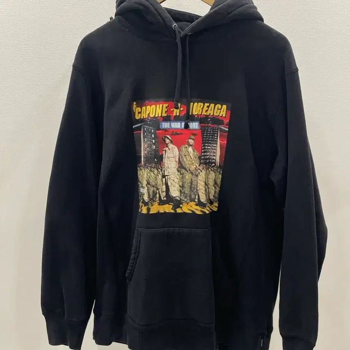 [BUNJANG] Supreme The War Report Hoodie Black / Supreme 16FW 더 워 리포트 후드 블랙
