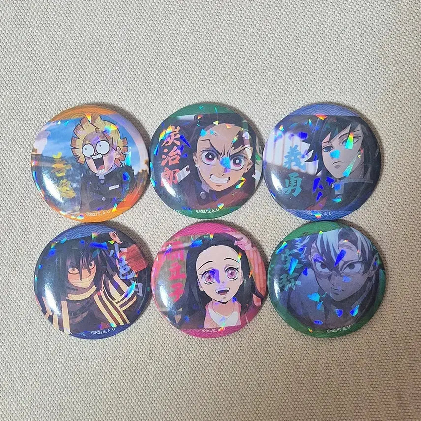 [BUNJANG] Demon Slayer Badge Set / 귀멸의 칼날 뱃지 쿠지 굿즈 세트