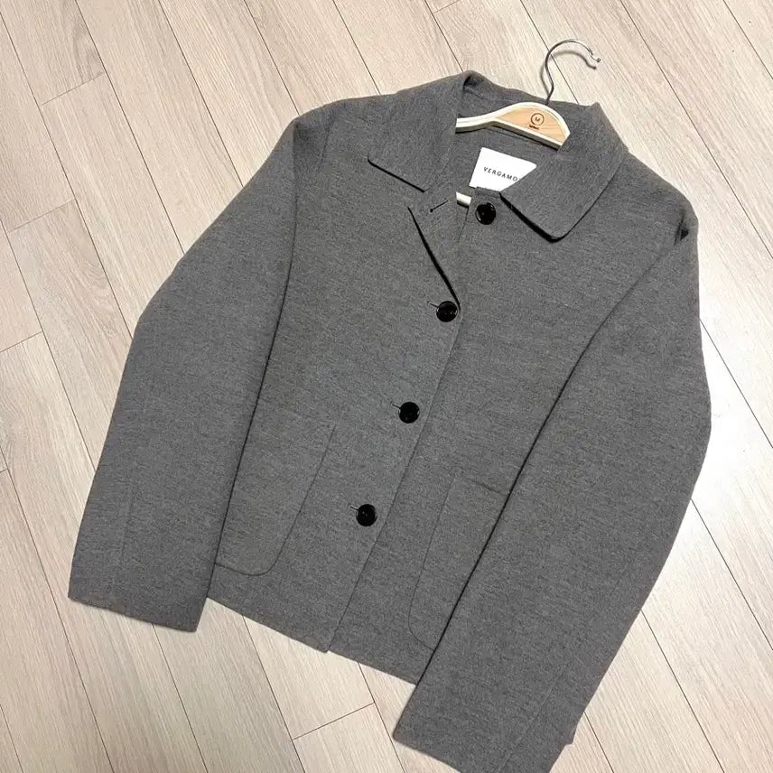 [BUNJANG] VERGAMOT Wool Jacket Short Coat Gray Brown / 베르가못 VERGAMOT 울자켓 숏코트 셔츠자켓점퍼 그레이브라운 간절기