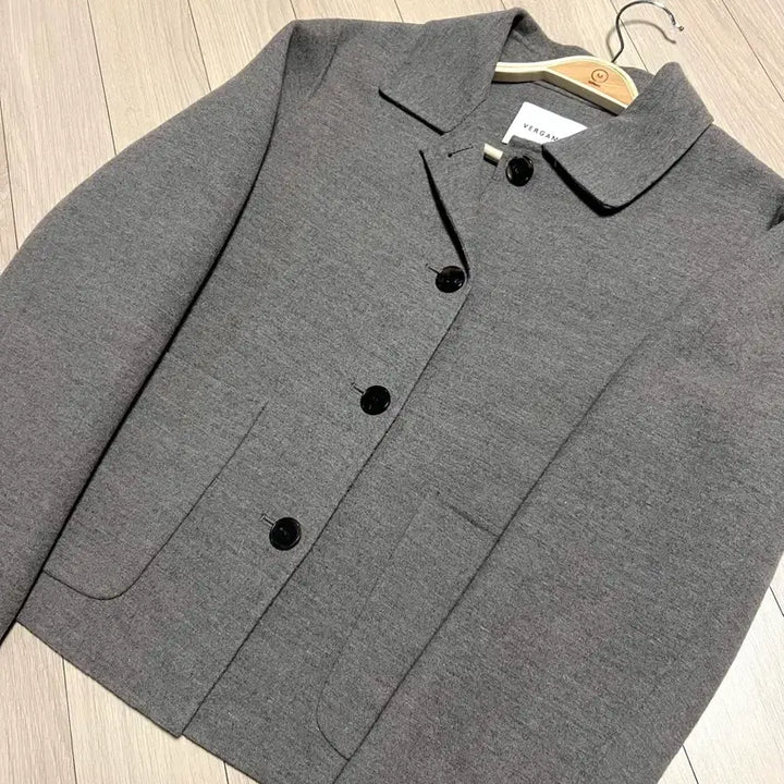 [BUNJANG] VERGAMOT Wool Jacket Short Coat Gray Brown / 베르가못 VERGAMOT 울자켓 숏코트 셔츠자켓점퍼 그레이브라운 간절기