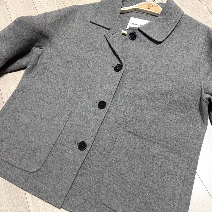 [BUNJANG] VERGAMOT Wool Jacket Short Coat Gray Brown / 베르가못 VERGAMOT 울자켓 숏코트 셔츠자켓점퍼 그레이브라운 간절기