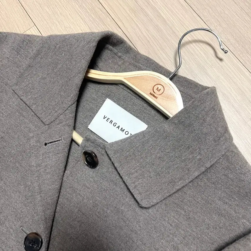 [BUNJANG] VERGAMOT Wool Jacket Short Coat Gray Brown / 베르가못 VERGAMOT 울자켓 숏코트 셔츠자켓점퍼 그레이브라운 간절기